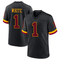 Parkc W.Commanders #1 Rachaad White Player Black Limited Home Game Stitched Jerseys