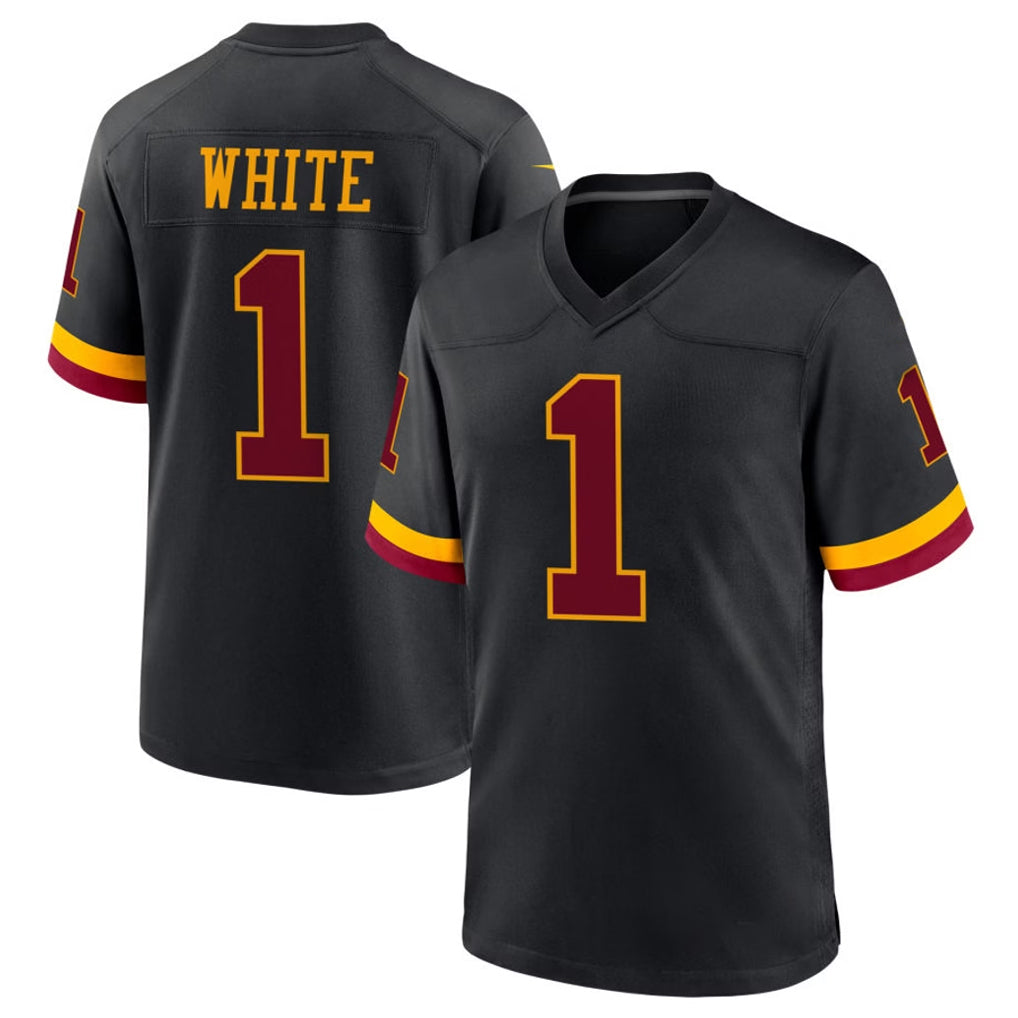 Parkc W.Commanders #1 Rachaad White Player Black Limited Home Game Stitched Jerseys