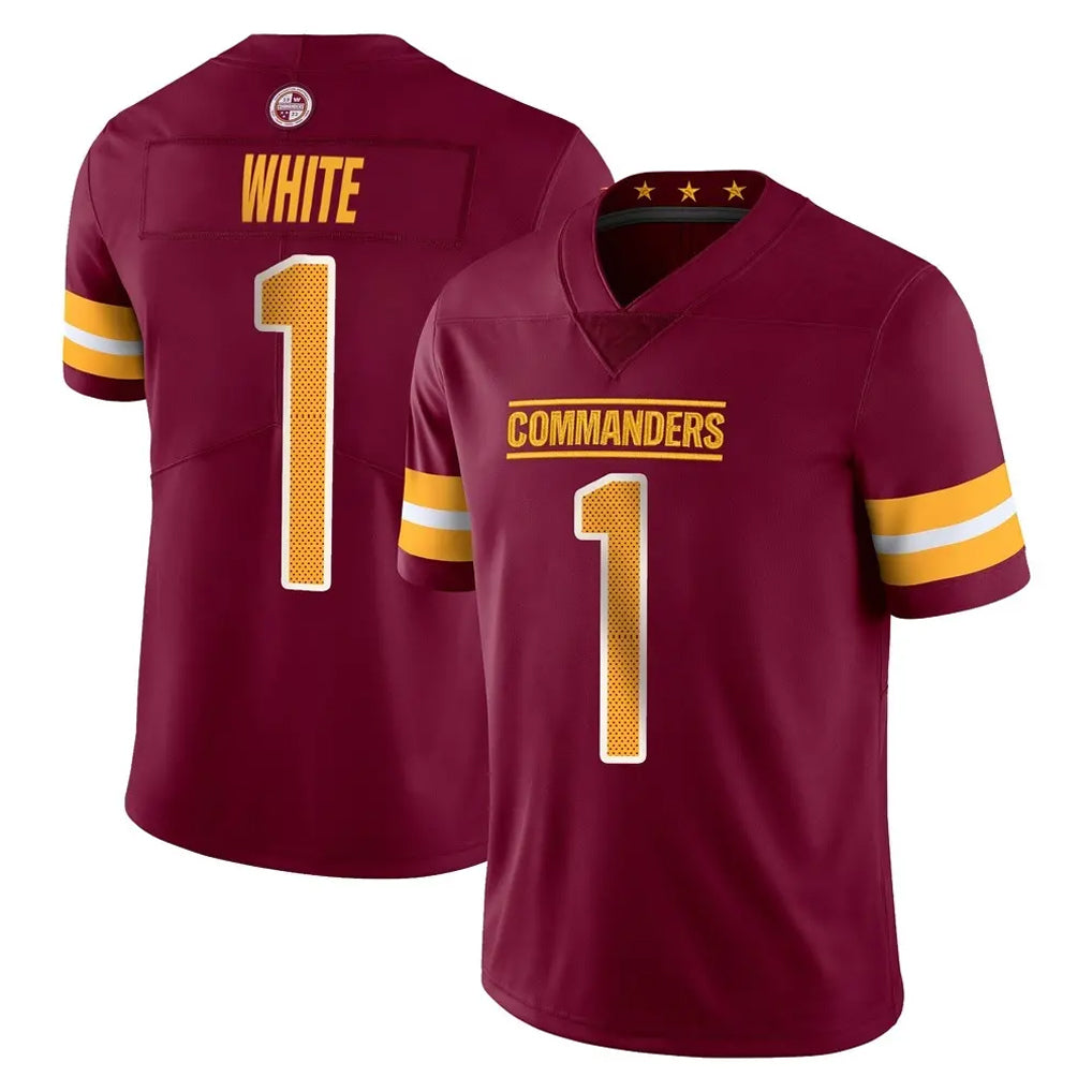 Parkc W.Commanders #1 Rachaad White Player Burgundy Limited Vapor Home Game Stitched Jerseys