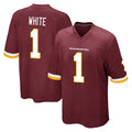 Parkc W.Commanders #1 Rachaad White Player Burgundy Team Color Home Game Stitched Jerseys