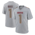 Parkc W.Commanders #1 Rachaad White Player Gray Atmosphere Fashion Home Game Stitched Jerseys