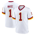 Parkc W.Commanders #1 Rachaad White Player White Home Game Stitched Jerseys
