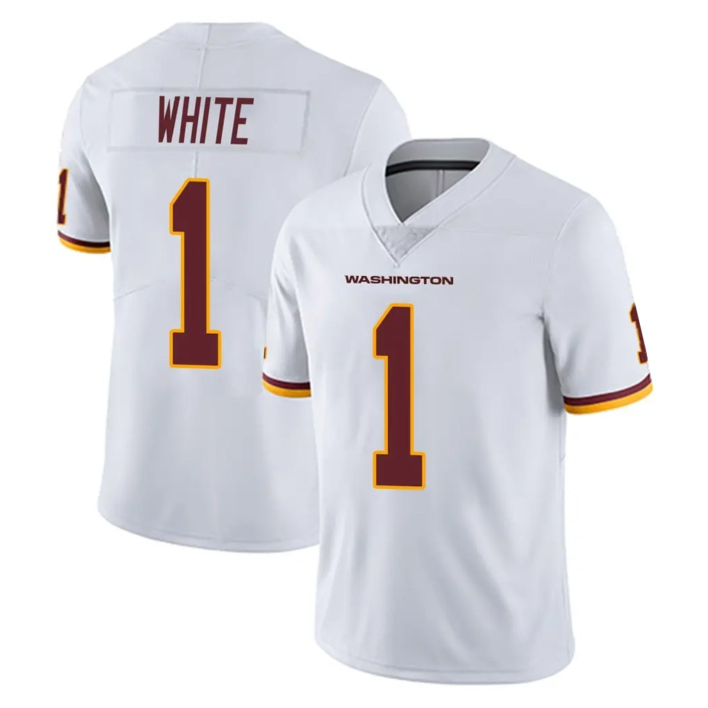 Parkc W.Commanders #1 Rachaad White Player White Limited Vapor Untouchable Home Game Stitched Jerseys