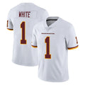 Parkc W.Commanders #1 Rachaad White Player White Limited Vapor Untouchable Home Game Stitched Jerseys