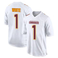 Parkc W.Commanders #1 Rachaad White Player White Tundra Fashion Home Game Stitched Jerseys