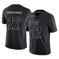 Parkc W.Commanders #22 Jacory Croskey-Merritt Player Black Limited Reflective Home Game Stitched Jerseys