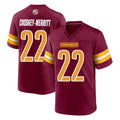 Parkc W.Commanders #22 Jacory Croskey-Merritt Player Burgundy Home Game Stitched Jerseys