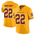 Parkc W.Commanders #22 Jacory Croskey-Merritt Player Gold Limited Color Rush Home Game Stitched Jerseys