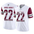 Parkc W.Commanders #22 Jacory Croskey-Merritt Player White Limited Vapor Home Game Stitched Jerseys