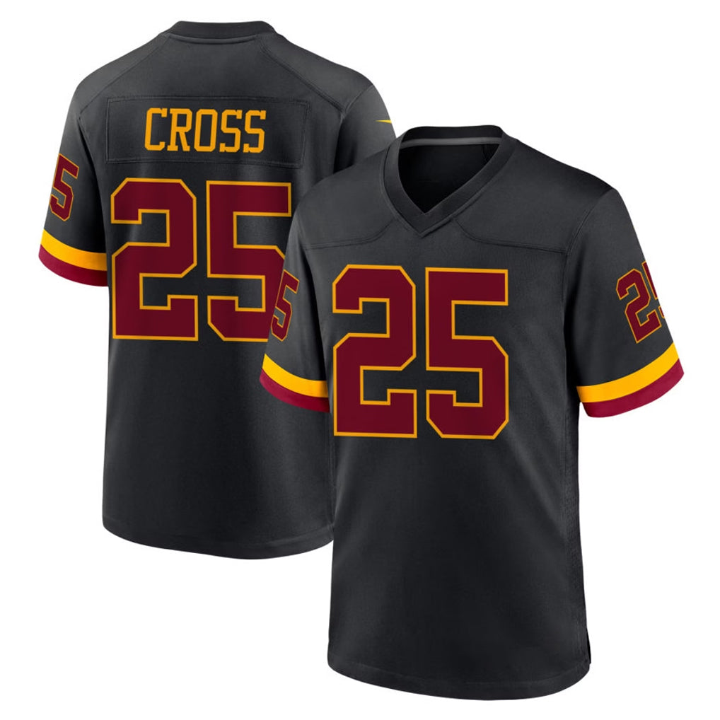 Parkc W.Commanders #25 Nick Cross Player Black Limited Home Game Stitched Jerseys