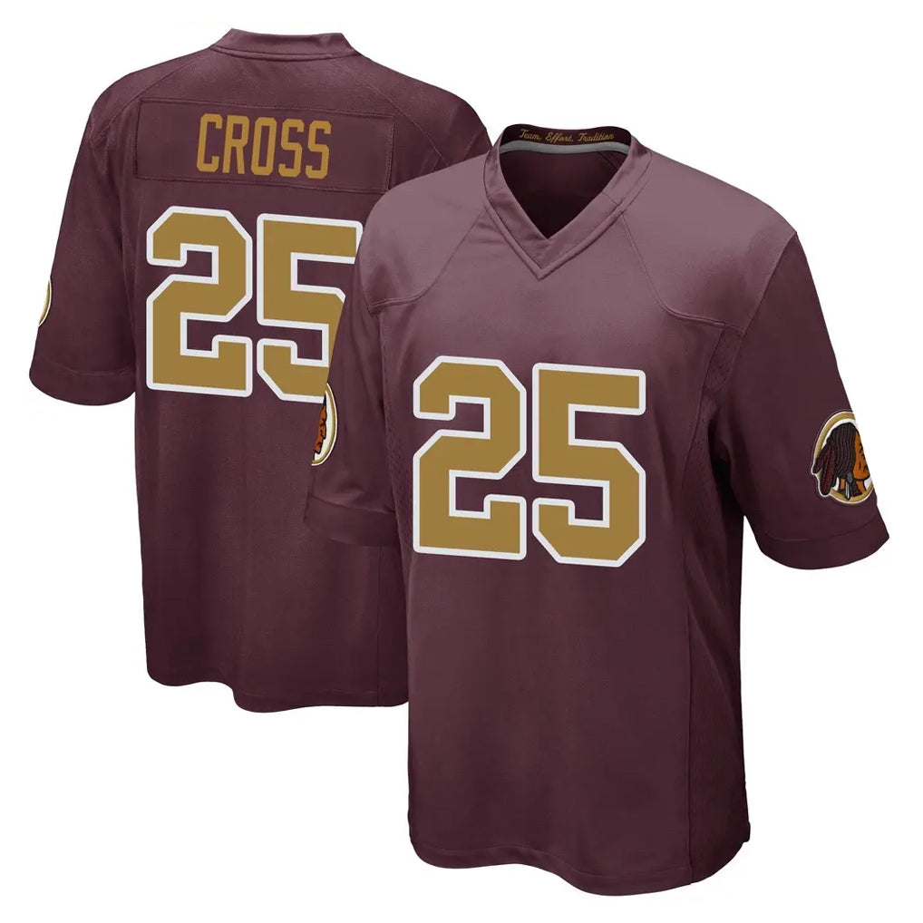 Parkc W.Commanders #25 Nick Cross Player Burgundy Alternate Home Game Stitched Jerseys