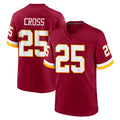 Parkc W.Commanders #25 Nick Cross Player Burgundy Game Home Stitched Jerseys