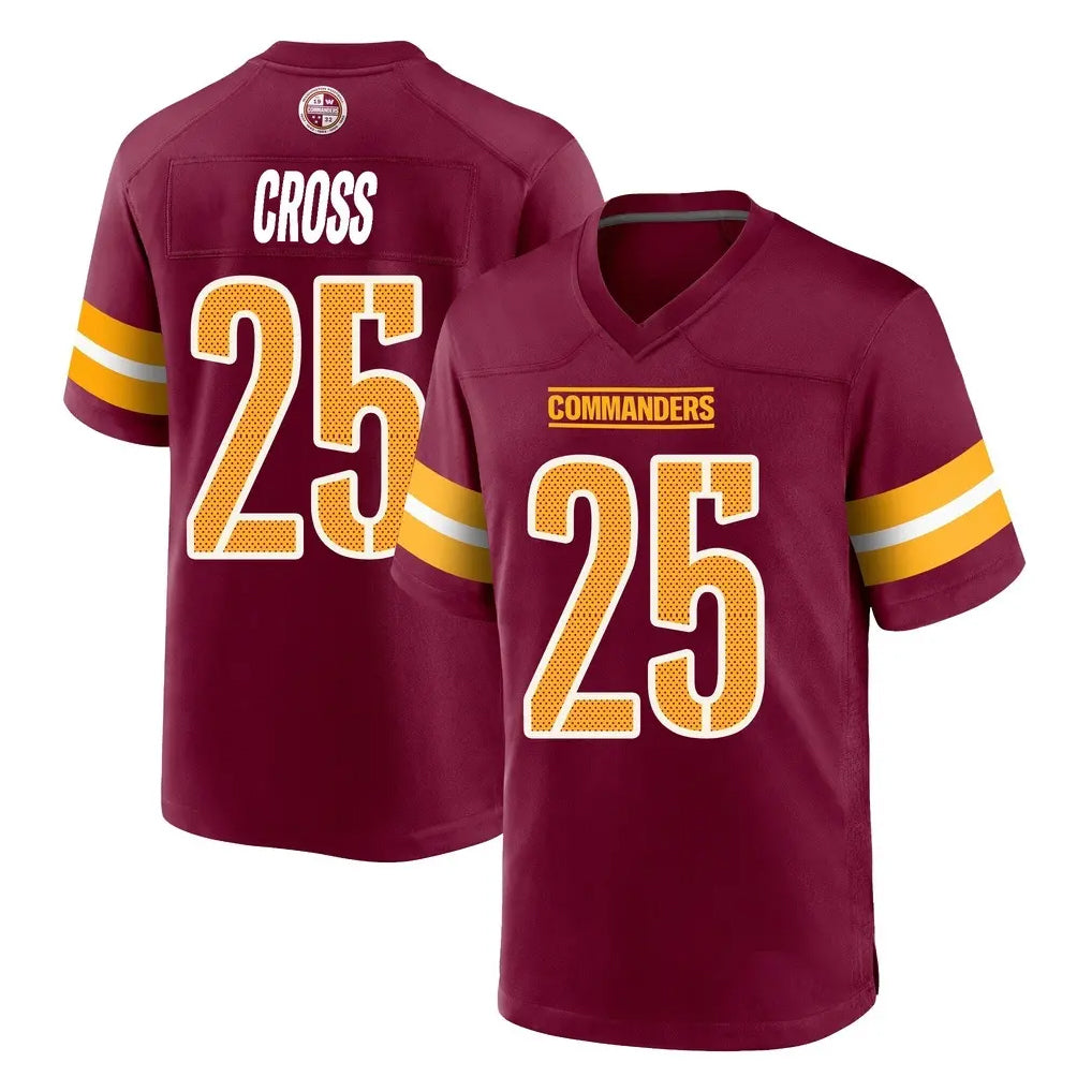 Parkc W.Commanders #25 Nick Cross Player Burgundy Home Game Stitched Jerseys