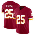 Parkc W.Commanders #25 Nick Cross Player Burgundy Limited Team Vapor F.U.S.E. Home Game Stitched Jerseys