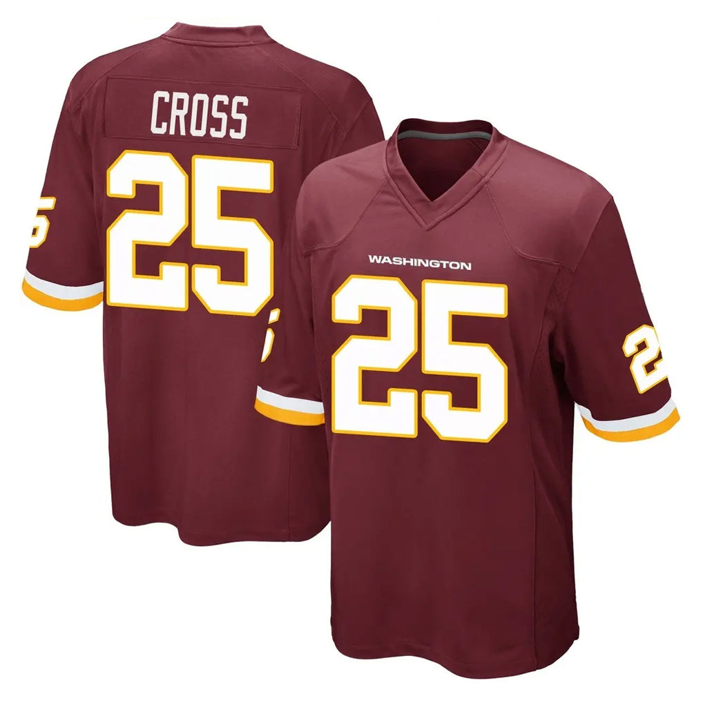 Parkc W.Commanders #25 Nick Cross Player Burgundy Team Color Home Game Stitched Jerseys