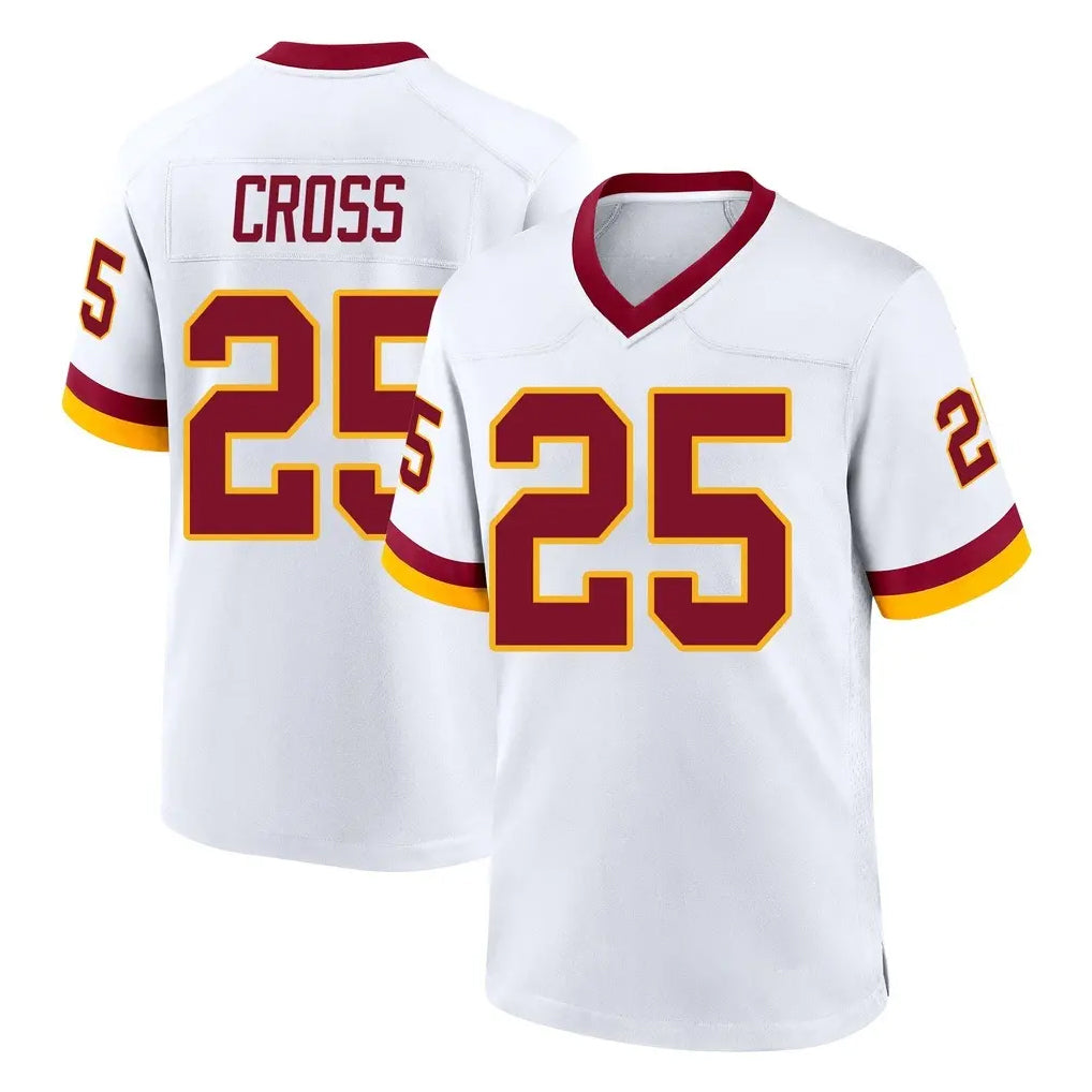 Parkc W.Commanders #25 Nick Cross Player White Home Game Stitched Jerseys
