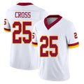 Parkc W.Commanders #25 Nick Cross Player White Limited Vapor F.U.S.E. Home Game Stitched Jerseys