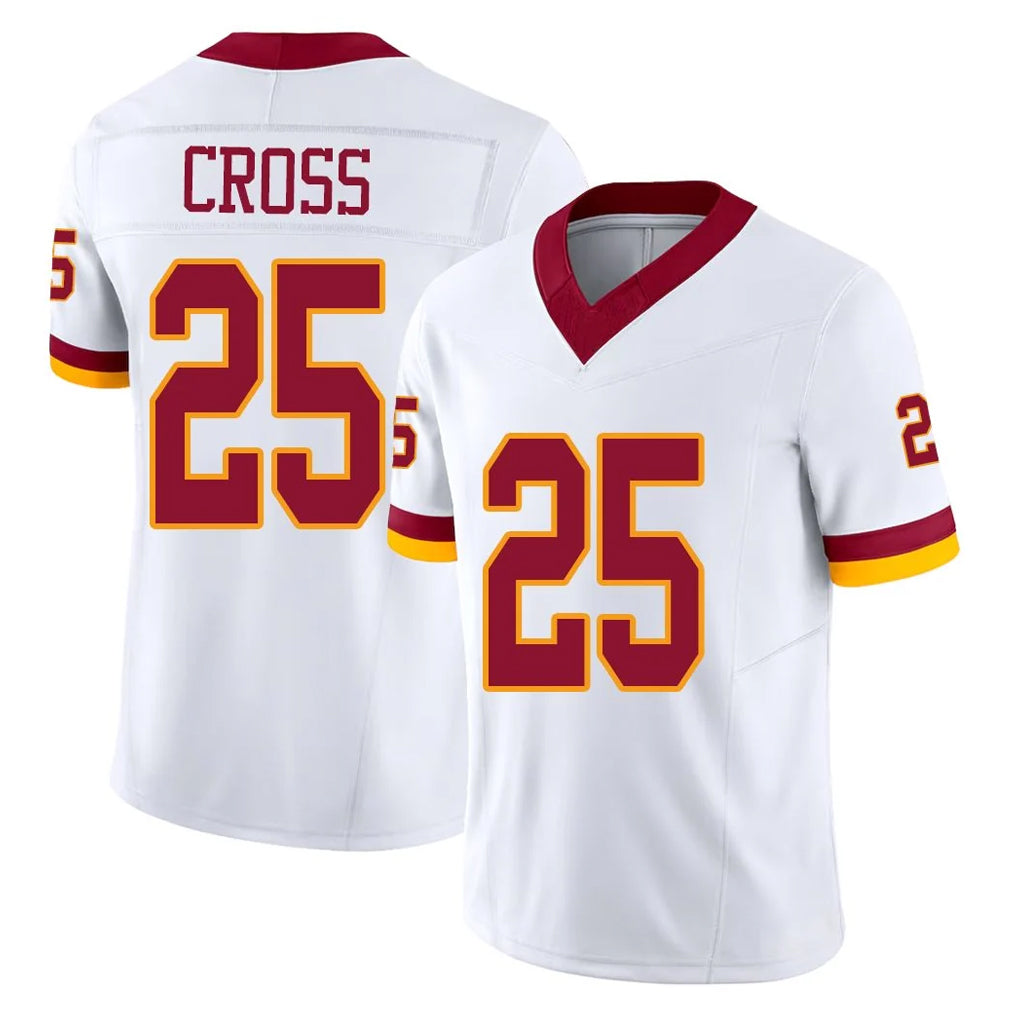 Parkc W.Commanders #25 Nick Cross Player White Limited Vapor F.U.S.E. Home Game Stitched Jerseys