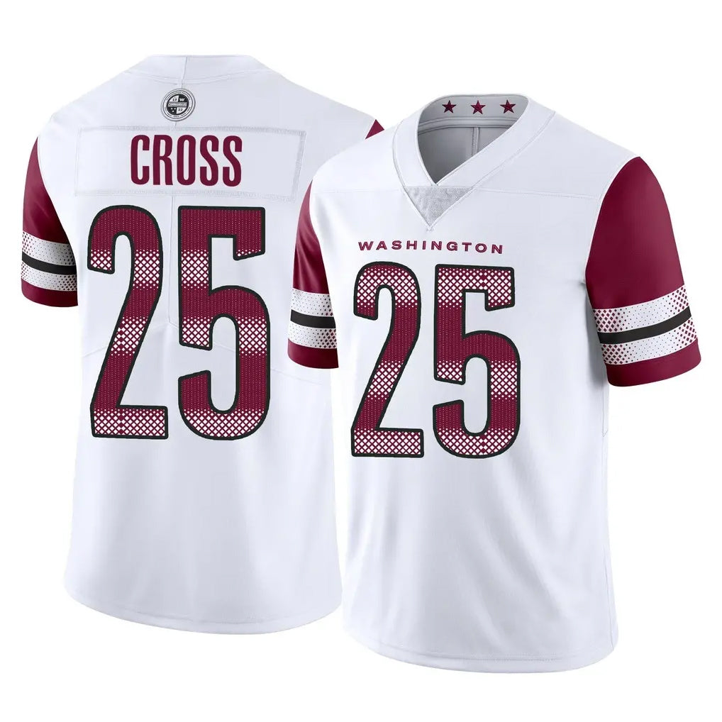 Parkc W.Commanders #25 Nick Cross Player White Limited Vapor Home Game Stitched Jerseys