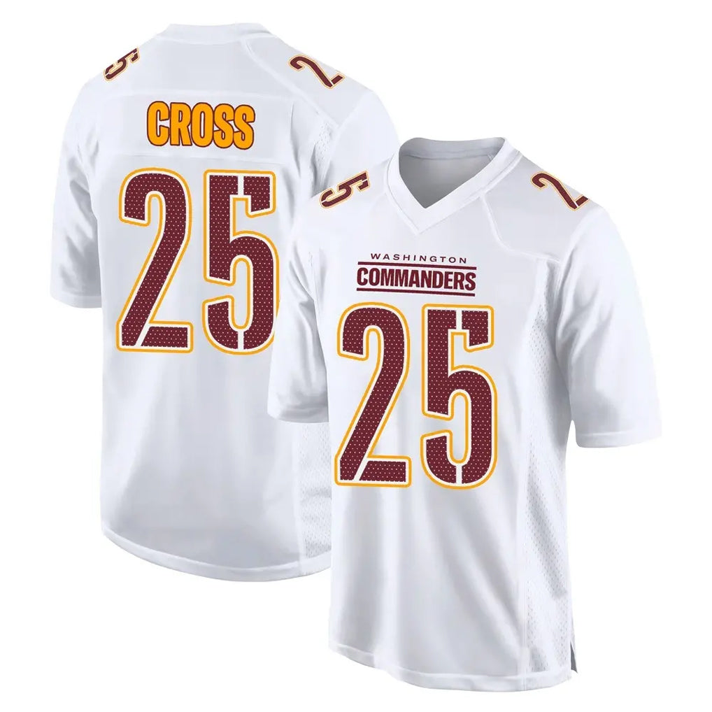 Parkc W.Commanders #25 Nick Cross Player White Tundra Fashion Home Game Stitched Jerseys