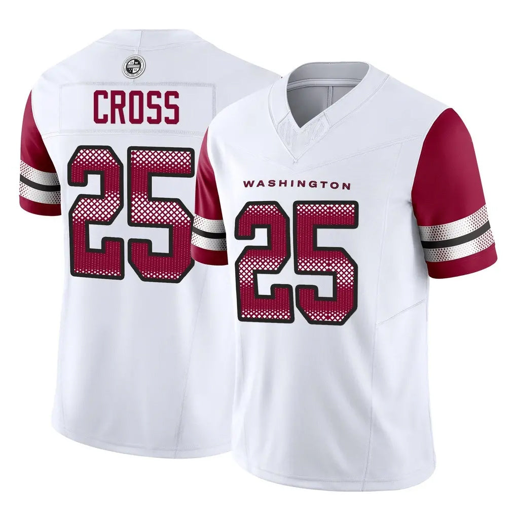 Parkc W.Commanders #25 Nick Cross Player White Vapor F.U.S.E. Limited Home Game Stitched Jerseys