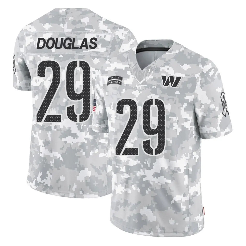 Parkc W.Commanders #29 Rasul Douglas Player Arctic Camo Limited Salute To Service Home Game Stitched Jerseys