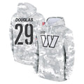 Parkc W.Commanders #29 Rasul Douglas Player Arctic Camo Limited Salute to Service Pullover Hoodies Game Stitched Jerseys