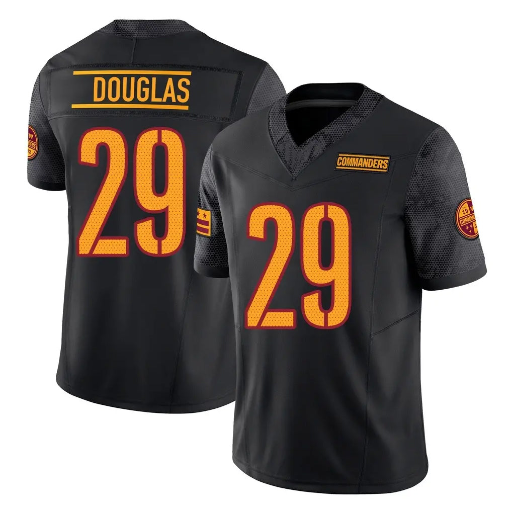 Parkc W.Commanders #29 Rasul Douglas Player Black Limited Vapor F.U.S.E. Home Game Stitched Jerseys