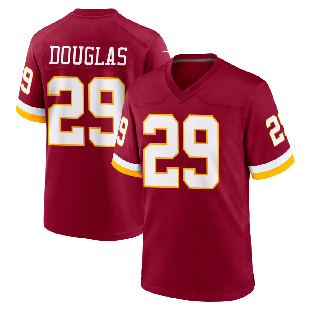 Parkc W.Commanders #29 Rasul Douglas Player Burgundy Game Home Stitched Jerseys