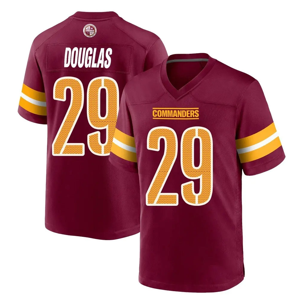 Parkc W.Commanders #29 Rasul Douglas Player Burgundy Home Game Stitched Jerseys