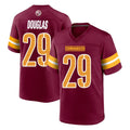 Parkc W.Commanders #29 Rasul Douglas Player Burgundy Home Game Stitched Jerseys