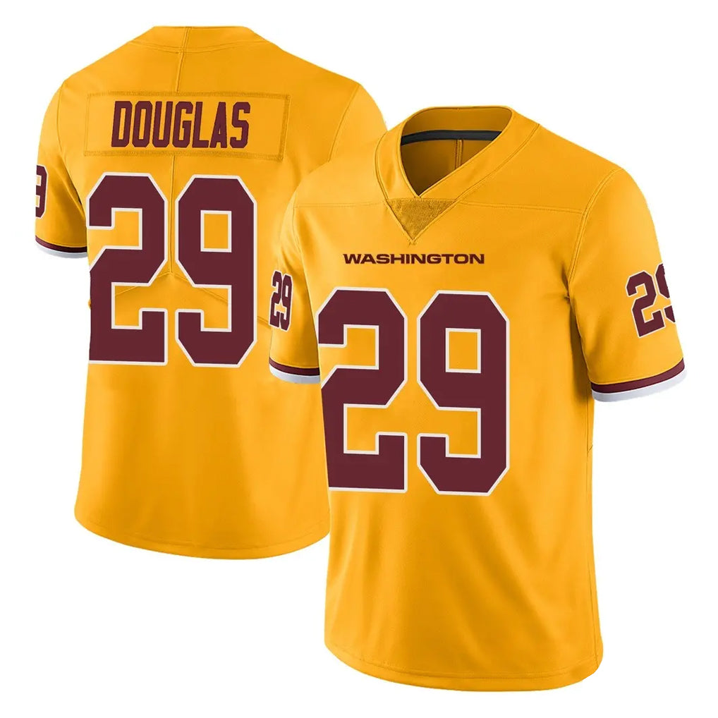 Parkc W.Commanders #29 Rasul Douglas Player Gold Limited Color Rush Home Game Stitched Jerseys