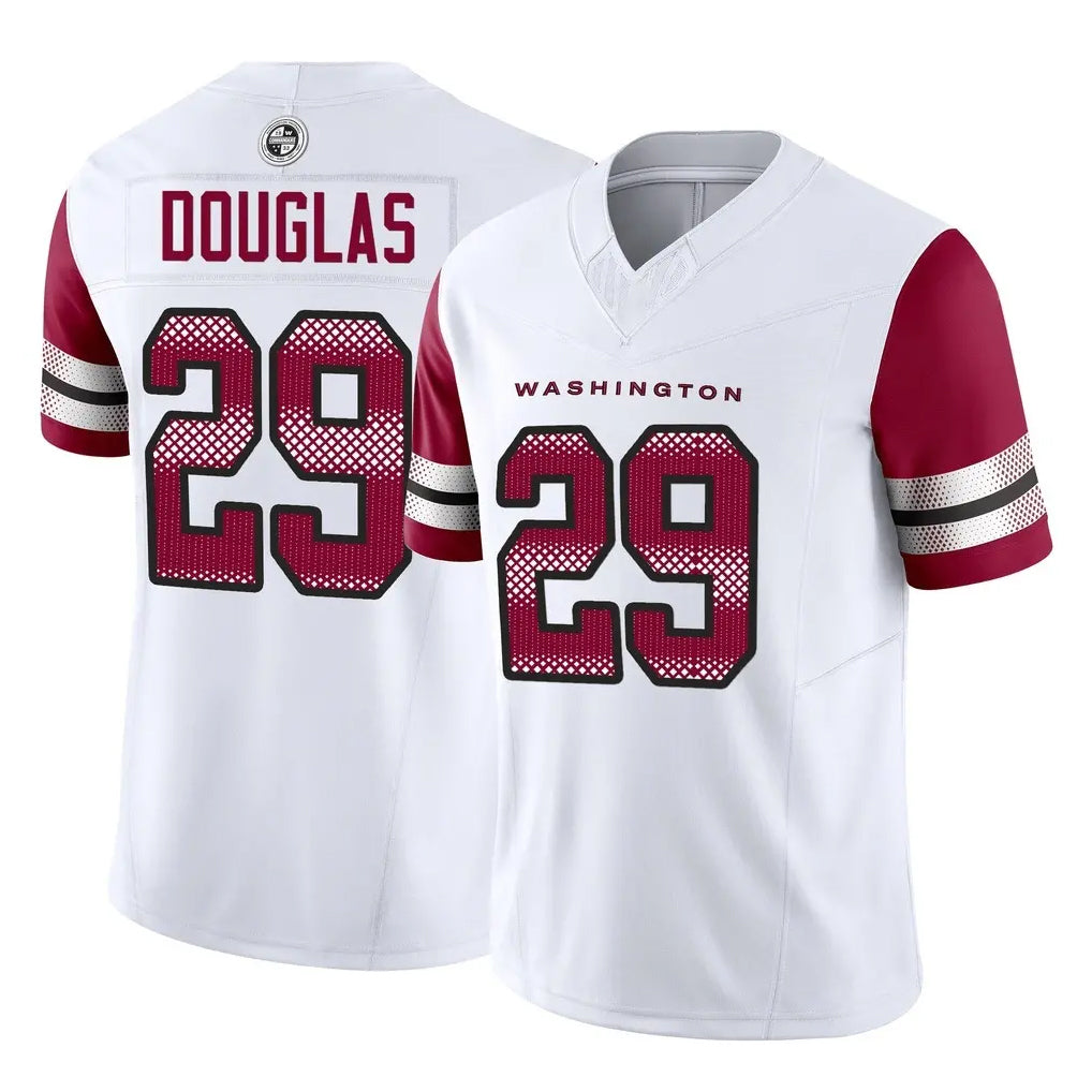 Parkc W.Commanders #29 Rasul Douglas Player White Vapor F.U.S.E. Limited Home Game Stitched Jerseys