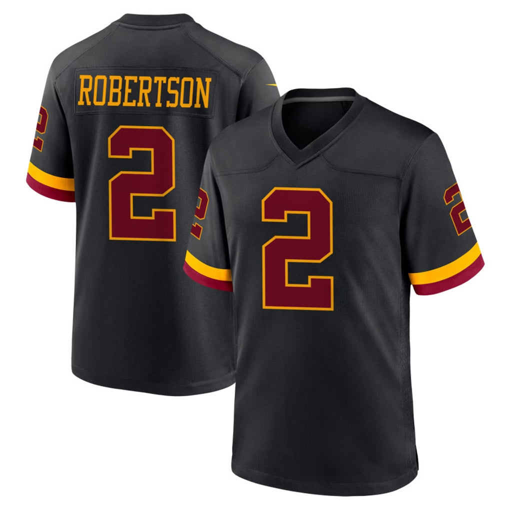Parkc W.Commanders #2 Amik Robertson Player Black Limited Home Game Stitched Jerseys