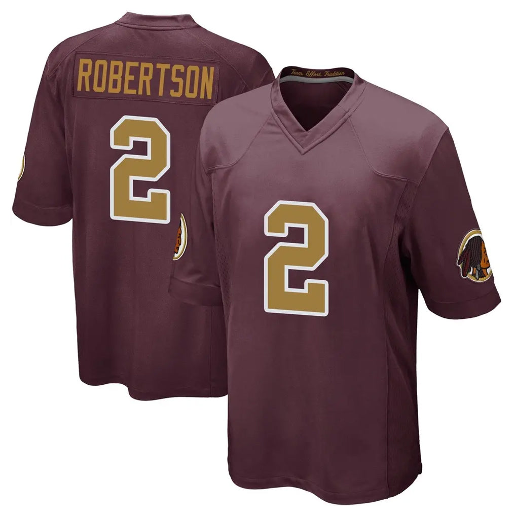 Parkc W.Commanders #2 Amik Robertson Player Burgundy Alternate Home Game Stitched Jerseys