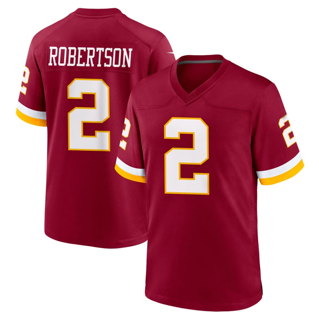 Parkc W.Commanders #2 Amik Robertson Player Burgundy Game Home Stitched Jerseys