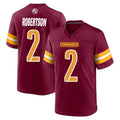 Parkc W.Commanders #2 Amik Robertson Player Burgundy Home Game Stitched Jerseys