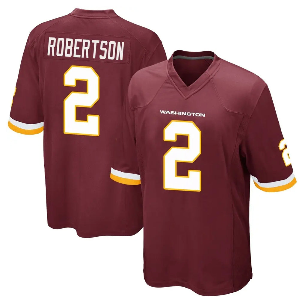Parkc W.Commanders #2 Amik Robertson Player Burgundy Team Color Home Game Stitched Jerseys