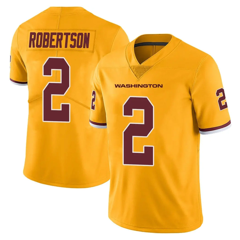 Parkc W.Commanders #2 Amik Robertson Player Gold Limited Color Rush Home Game Stitched Jerseys