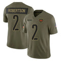 Parkc W.Commanders #2 Amik Robertson Player Olive 2025 Salute To Service Limited Home Game Stitched Jerseys