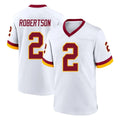 Parkc W.Commanders #2 Amik Robertson Player White Home Game Stitched Jerseys