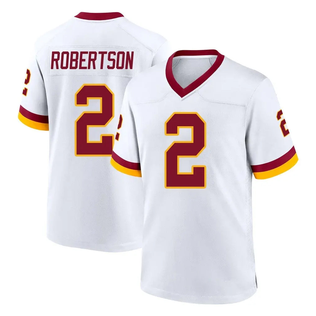 Parkc W.Commanders #2 Amik Robertson Player White Home Game Stitched Jerseys