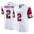 Parkc W.Commanders #2 Amik Robertson Player White Vapor F.U.S.E. Limited Home Game Stitched Jerseys