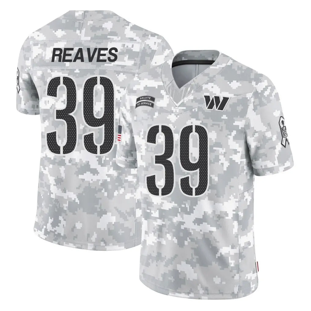 Parkc W.Commanders #39 Jeremy Reaves Player Arctic Camo Limited Salute To Service Home Game Stitched Jerseys