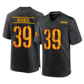 Parkc W.Commanders #39 Jeremy Reaves Player Black Home Game Stitched Jerseys