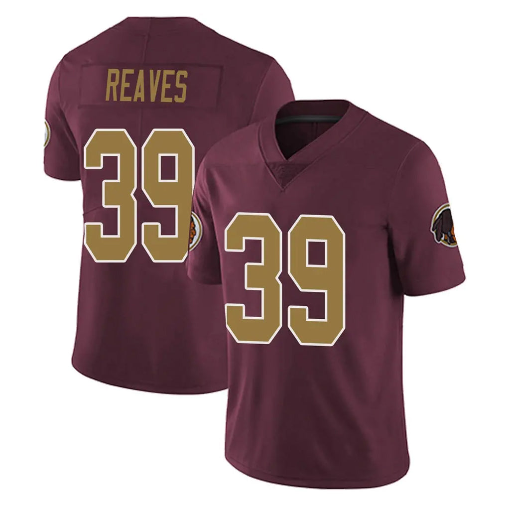 Parkc W.Commanders #39 Jeremy Reaves Player Burgundy Alternate Vapor Untouchable Home Game Stitched Jerseys