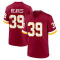 Parkc W.Commanders #39 Jeremy Reaves Player Burgundy Game Home Stitched Jerseys