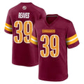 Parkc W.Commanders #39 Jeremy Reaves Player Burgundy Home Game Stitched Jerseys