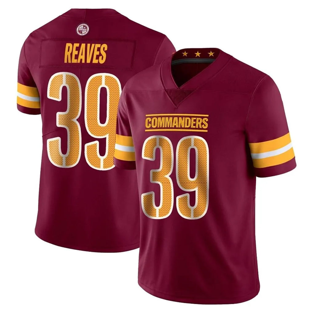 Parkc W.Commanders #39 Jeremy Reaves Player Burgundy Limited Vapor Home Game Stitched Jerseys