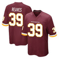 Parkc W.Commanders #39 Jeremy Reaves Player Burgundy Team Color Home Game Stitched Jerseys